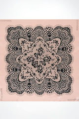 Lace Print Silk Scarf