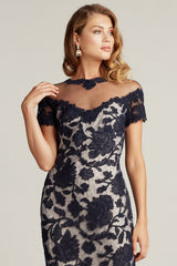 Agha Off-Shoulder Illusion Dress