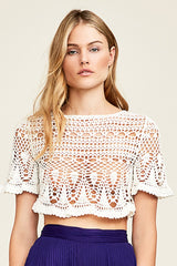 Julianne Crochet Crop Top