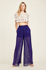 Julianne Crochet Crop Top