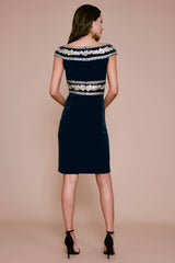 Taman Sequin Velvet Dress