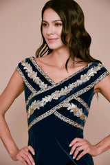 Taman Sequin Velvet Dress