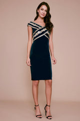 Taman Sequin Velvet Dress