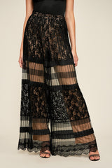 Dover Pleated Lace Pant