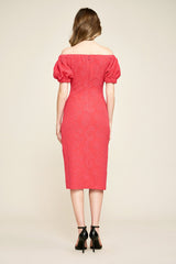 Penelope Off-The-Shoulder Midi Dress