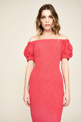 Penelope Off-The-Shoulder Midi Dress