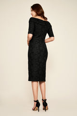 Hudson Off-The-Shoulder Crepe Dress