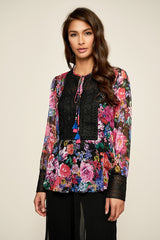 Gaberira Tie Neck Blouse