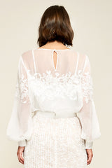 Ezra Crinkle Chiffon Blouse