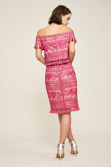 Monyca Embroidered Pencil Skirt