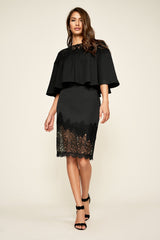 Deja Crepe Capelet