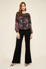 Elora Crinkle Chiffon Blouse