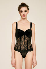 Palmer Lace Velvet Bodysuit