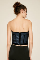 Priuli Strapless Sequin Bustier