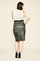 Weber Sequin Embroidered Dress - PLUS SIZE