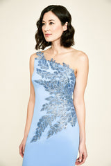 Seddon One-Shoulder Neoprene Dress - PETITE