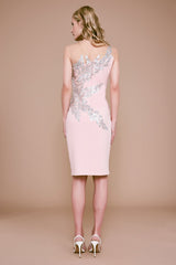 Seddon One-Shoulder Neoprene Dress