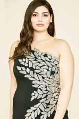 Seddon One-Shoulder Neoprene Dress - PLUS SIZE