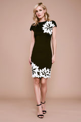 Amaya Embroidered Neoprene Dress