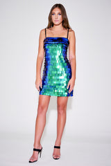 Alexis Sequin-Fringe Strap Mini Dress