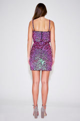 Elin Sequin Strap Mini Dress