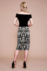 Bali Jacquard & Velvet Dress