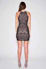 Crawford Halter Lace Mini Dress