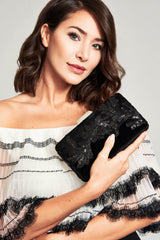 Simonne Sequin Floral Clutch