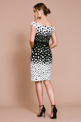 Fitzgerald Off-Shoulder Dot Dress