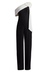 Sancia Bow-Shoulder Jumpsuit