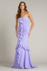 Spargo Cascading Ruffle Gown