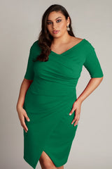 Adi Textured Crepe Dress - PLUS SIZE