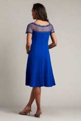 Wayne Illusion Crepe Dress