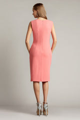Morris Draped Crepe Dress