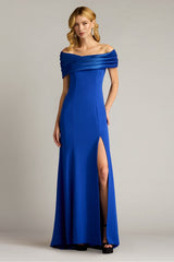 Dalton Contrast Off-Shoulder Gown