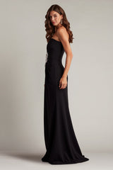 Sirota Center-Front Ruffle Gown