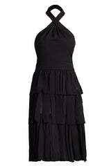 Darla Fringe Halter Dress