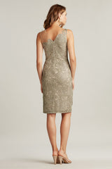 Sahin One-Shoulder Illusion Dress
