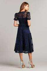 Fatiha Floral Lace & Chiffon Dress