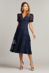 Fatiha Floral Lace & Chiffon Dress
