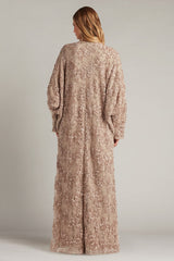 Hannes Sequin Embroidered Caftan Gown