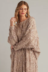 Hannes Sequin Embroidered Caftan Gown
