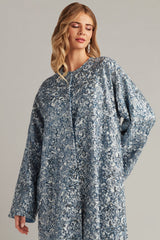 Ostak Sequin Embroidered Caftan Gown
