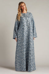 Ostak Sequin Embroidered Caftan Gown