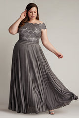 Bode Sequin Embroidered Lace and Tulle Gown - PLUS SIZE
