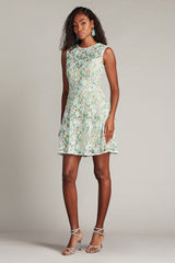Pyla 3D Floral Embroidered Mini Dress