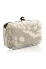 Cut Velvet Box Clutch
