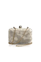 Cut Velvet Box Clutch