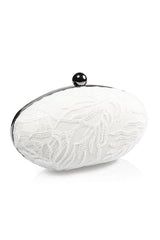Vine Lace Oval Clutch