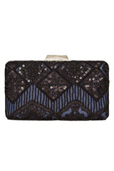Choy Sequin Embroidered Clutch